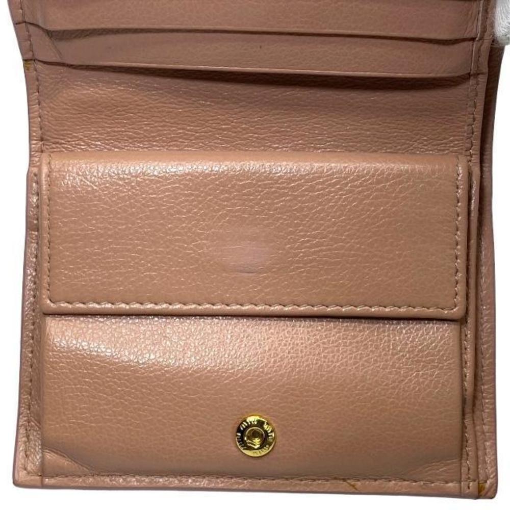 Miu Miu Wallet Folding Wallet Mini Wallet Pink Mu… - image 5
